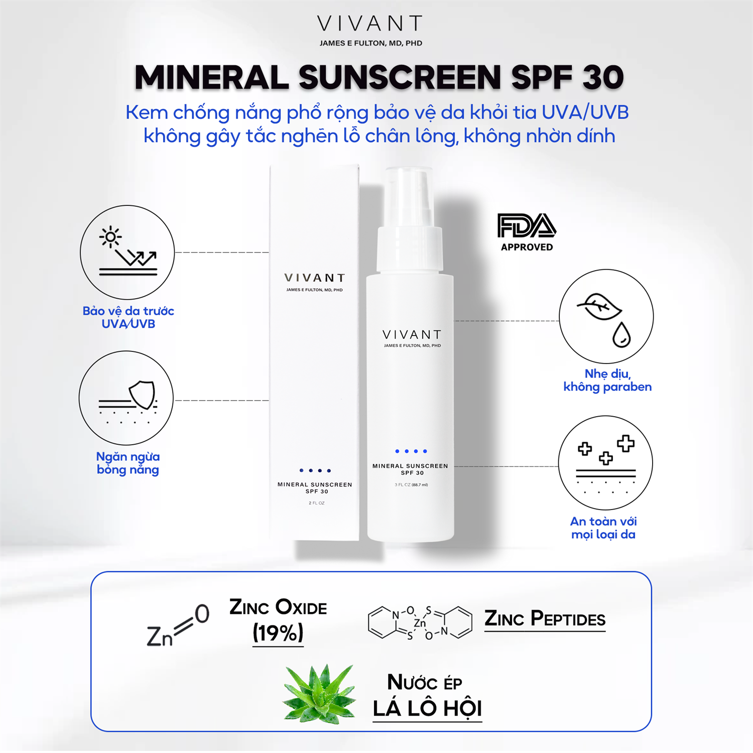 VIV032 Mineral SunScreen SPF 30