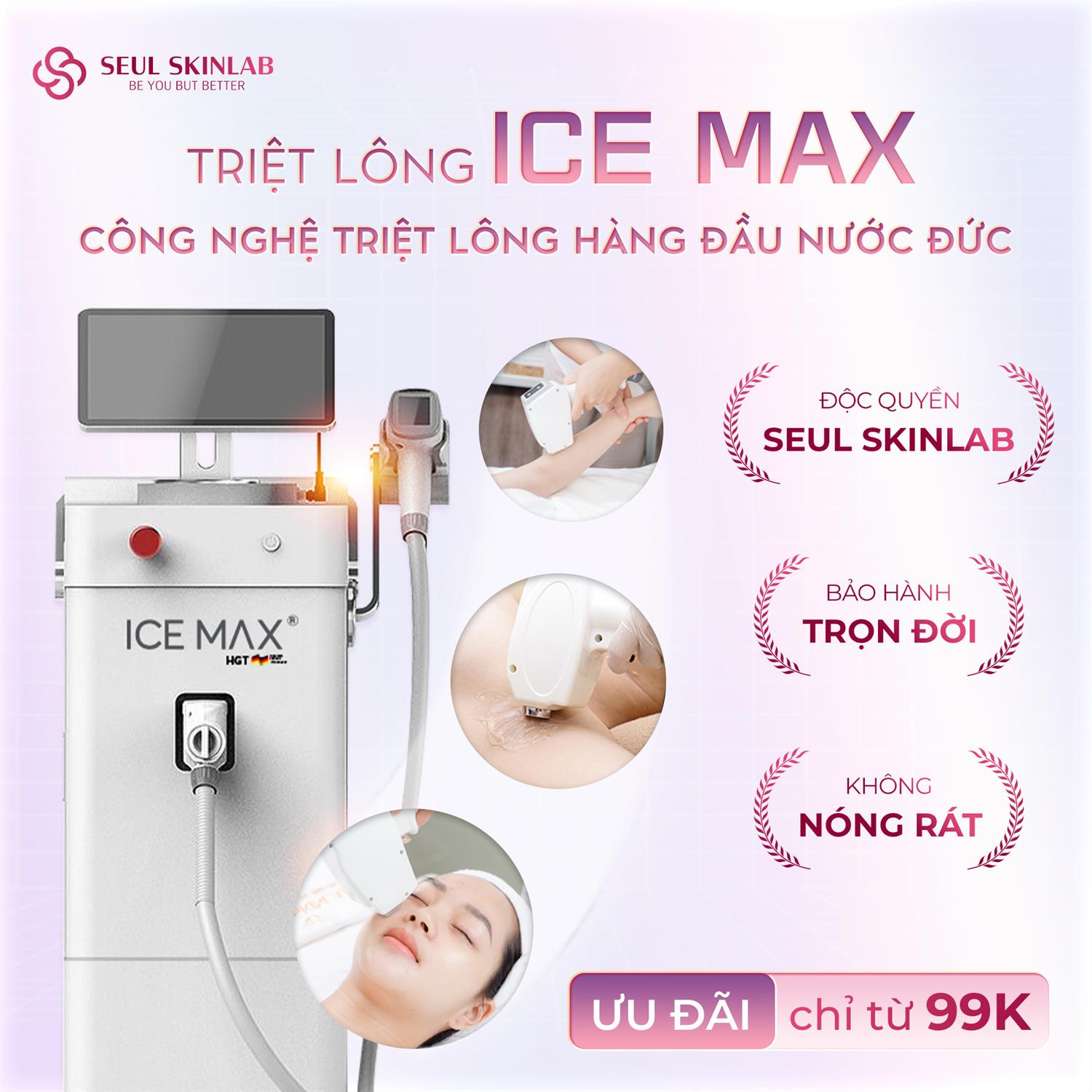 Triệt lông công nghệ cao ICE MAX